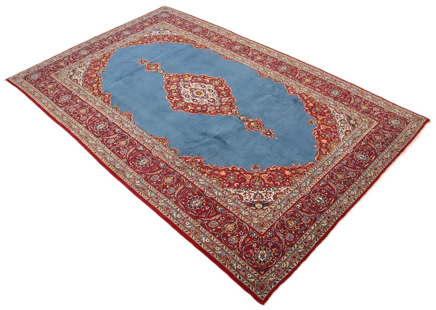 Kashan Perserteppich 354 × 237 cm aus Wolle, handgeknüpft