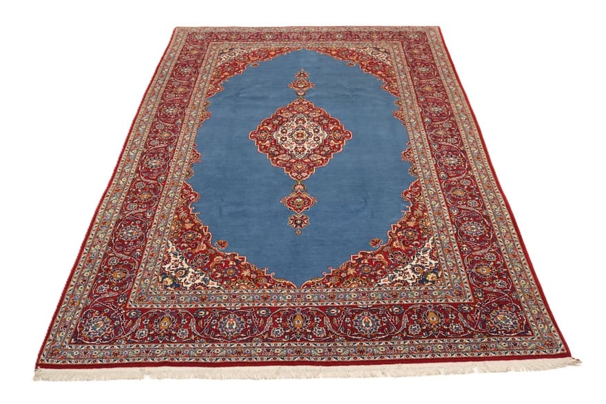 Kashan Perserteppich 354 × 237 cm aus Wolle, handgeknüpft