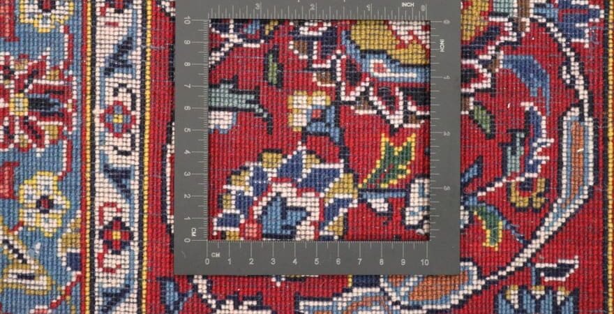 Kashan Perserteppich 354 × 237 cm aus Wolle, handgeknüpft