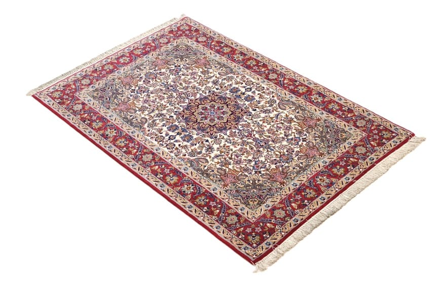 Handgeknüpfter Isfahan Perserteppich, 164 × 109 cm, Wolle