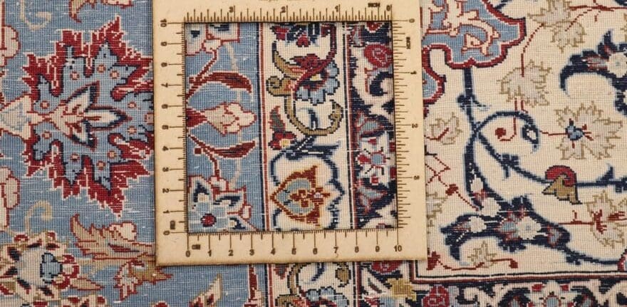 Isfahan Perserteppich 206 × 149 cm aus Wolle & Seide, handgeknüpft