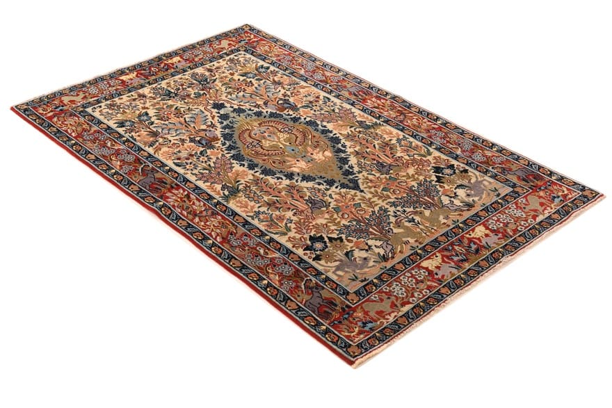 Handgeknüpfter Isfahan Perserteppich 163 × 107 cm