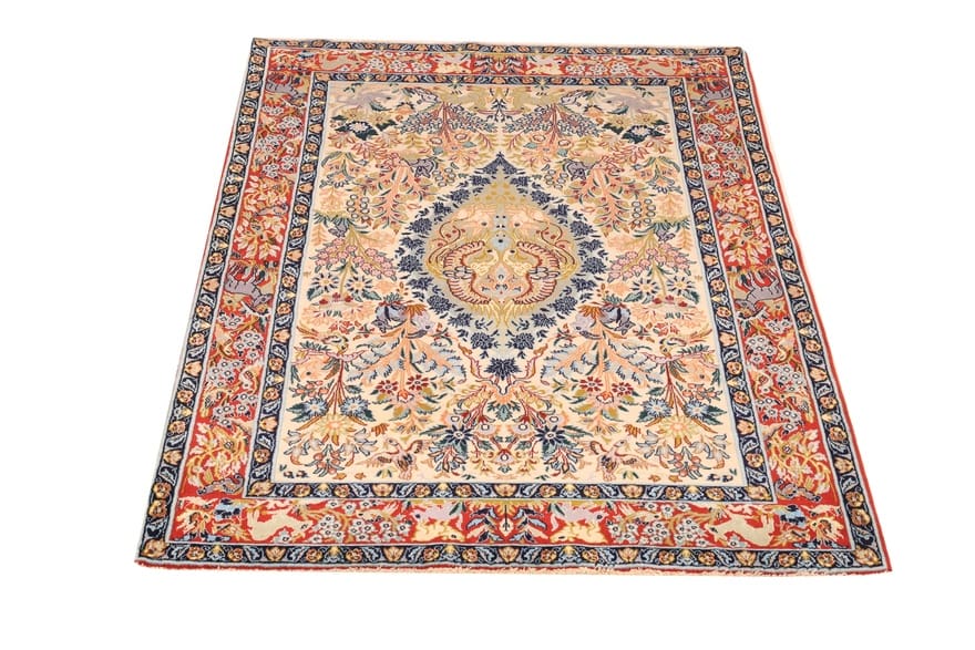 Handgeknüpfter Isfahan Perserteppich 163 × 107 cm
