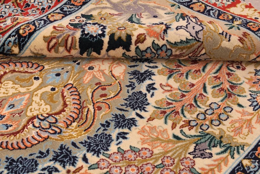 Handgeknüpfter Isfahan Perserteppich 163 × 107 cm