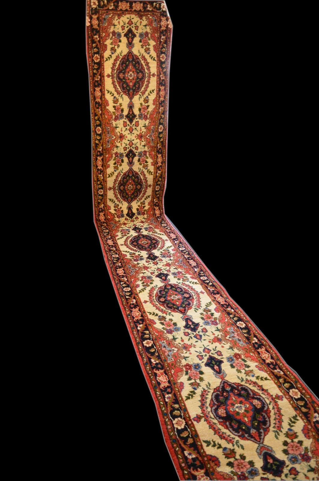 Handgeknüpfter Zanjan Perserteppich 520 × 76 cm