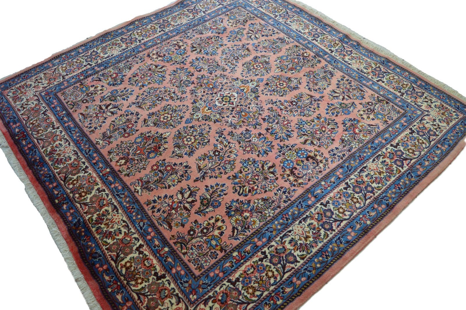 Sarough Farahan Perserteppich 216 × 216 cm aus Wolle, handgeknüpft
