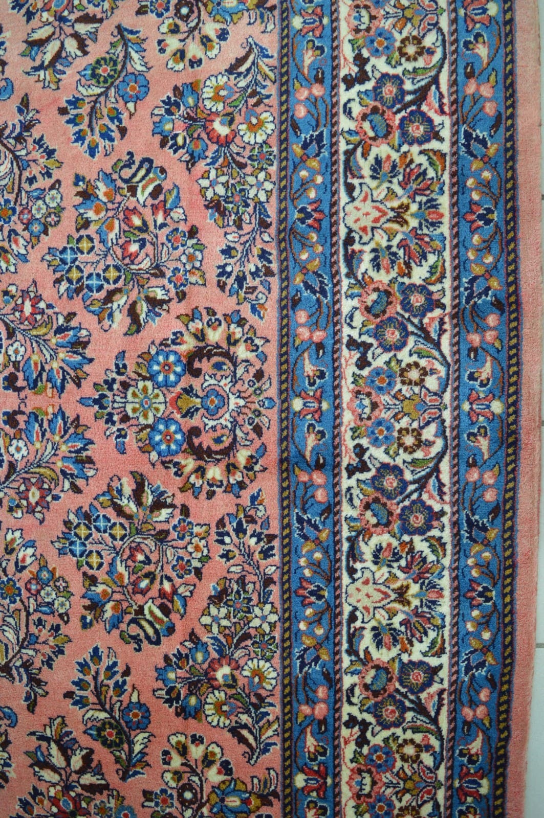 Sarough Farahan Perserteppich 216 × 216 cm aus Wolle, handgeknüpft