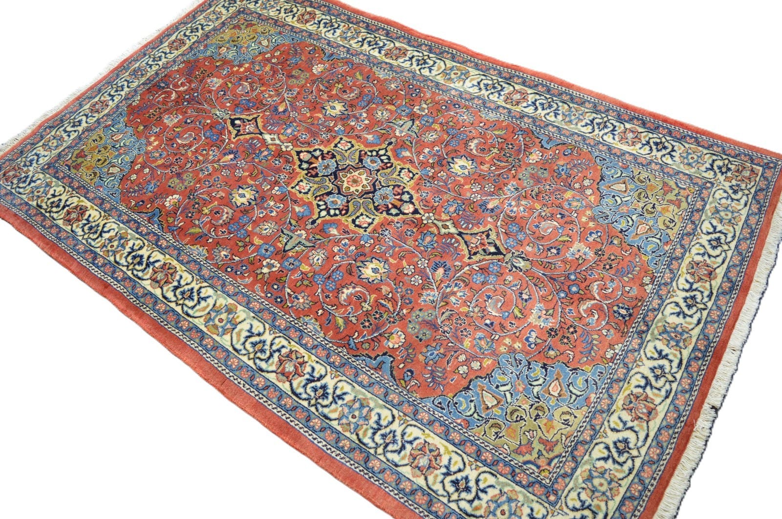 Handgeknüpfter Sarough Farahan Perserteppich, 211 × 134 cm, Wolle