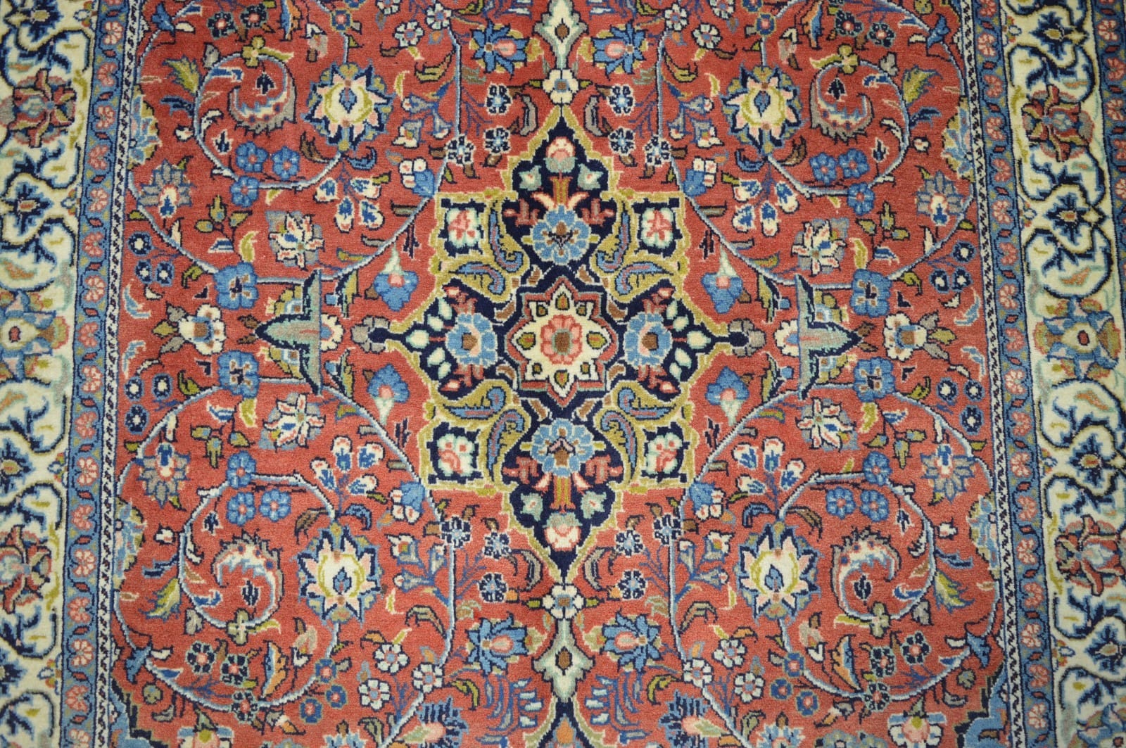 Handgeknüpfter Sarough Farahan Perserteppich, 211 × 134 cm, Wolle