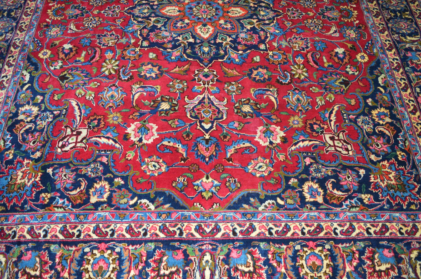 perserteppich-mashad-294-x-250-cm-wolle-handgeknupft-original-6 Mashhad Perserteppich 294 × 250 cm aus Wolle, handgeknüpft