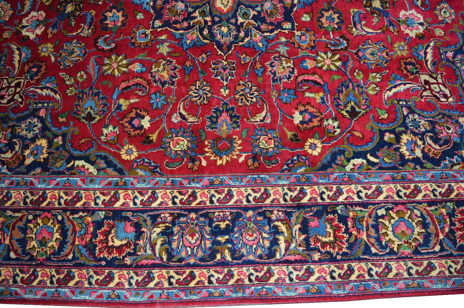 perserteppich-mashad-294-x-250-cm-wolle-handgeknupft-original-8 Mashhad Perserteppich 294 × 250 cm aus Wolle, handgeknüpft