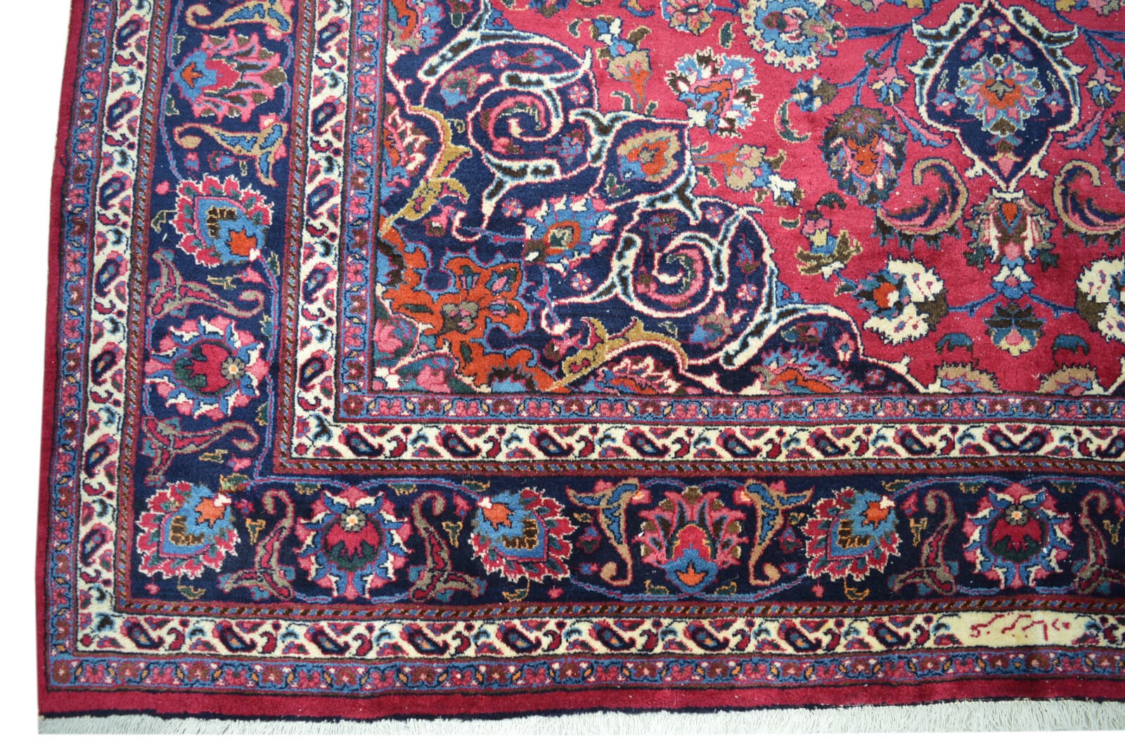 Handgeknüpfter Mashhad Perserteppich, 344 × 250 cm, Wolle