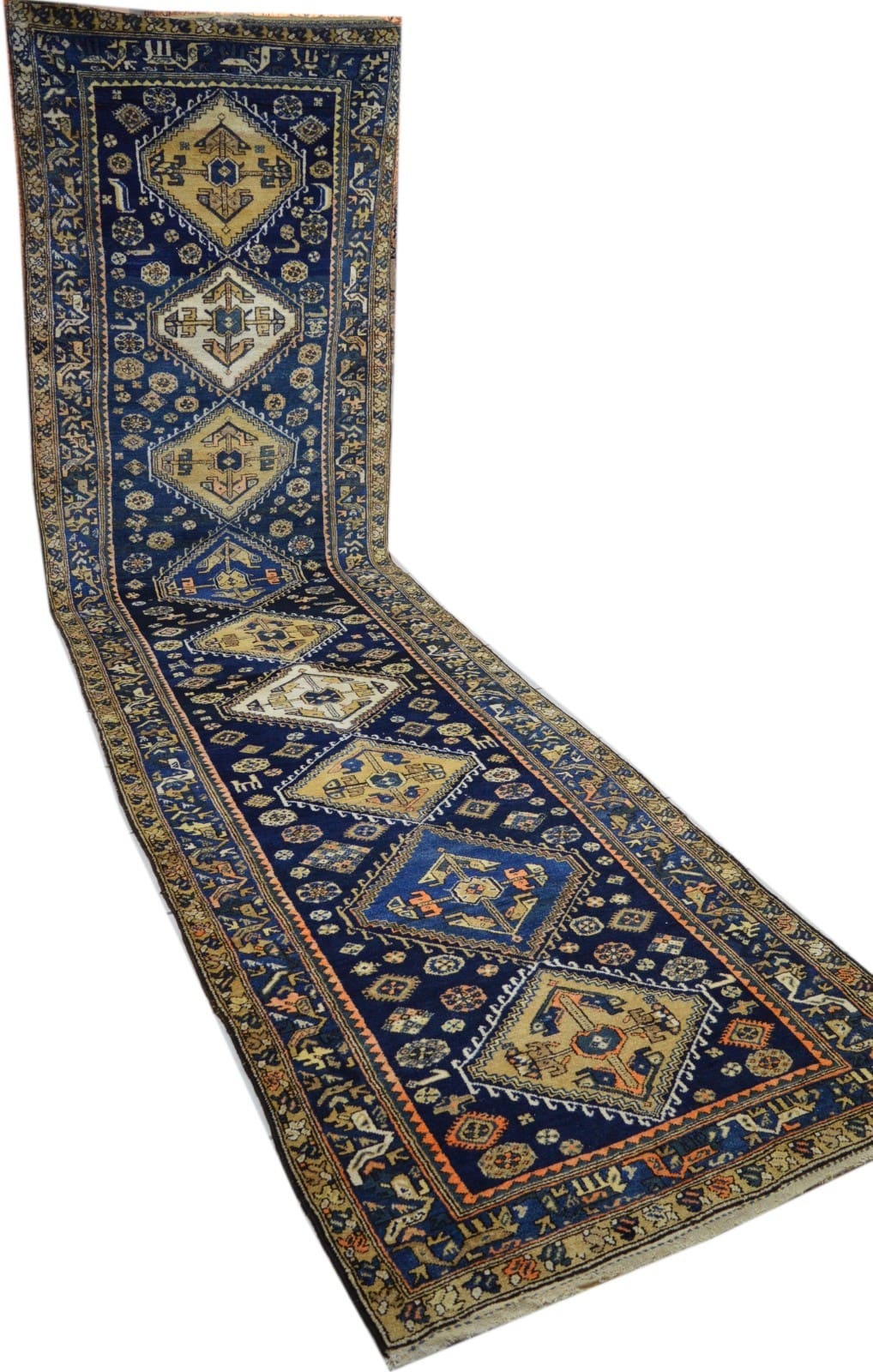 Handgeknüpfter Orientalisch Perserteppich, 460 × 120 cm, Wolle