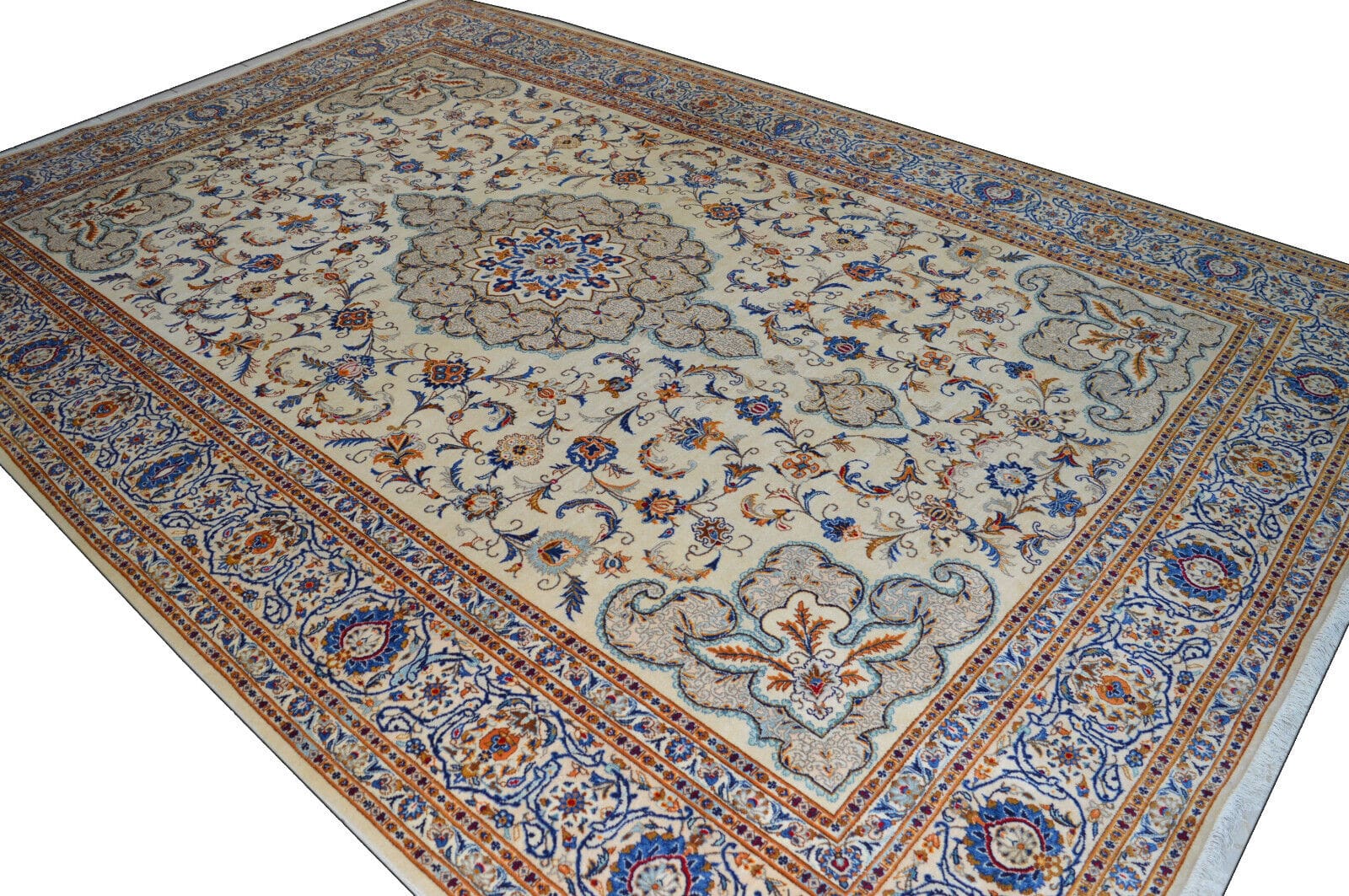 Kashan Perserteppich aus Iran, 410 × 275 cm