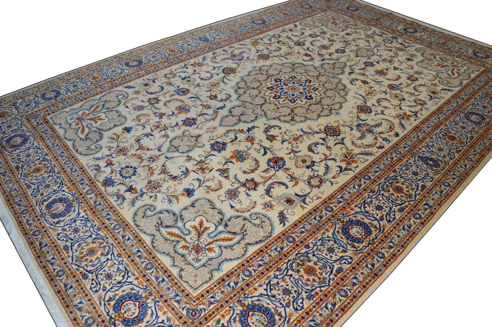 Kashan Perserteppich aus Iran, 410 × 275 cm