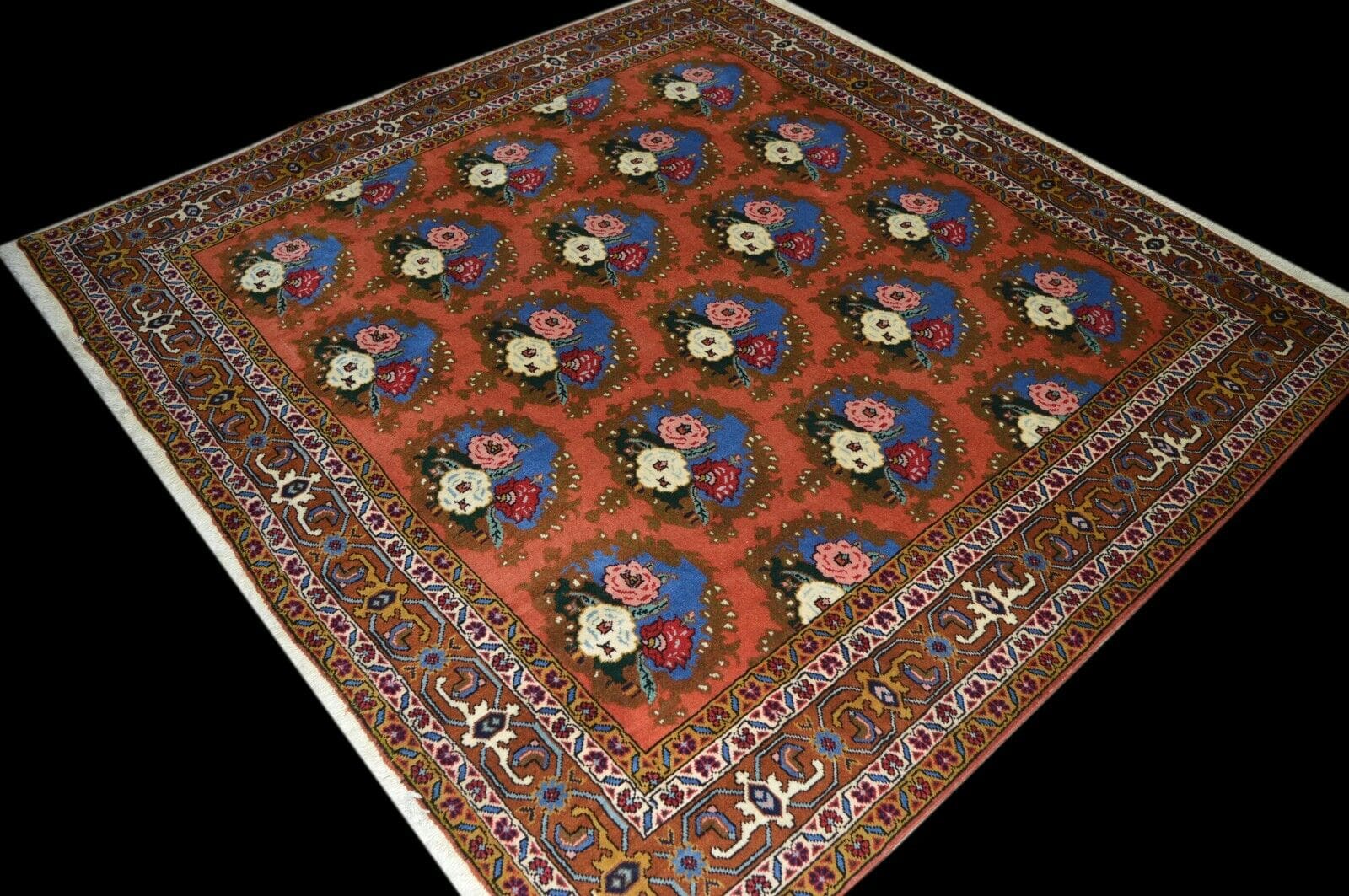 Perserteppich 200 × 195 cm aus Wolle, handgeknüpft