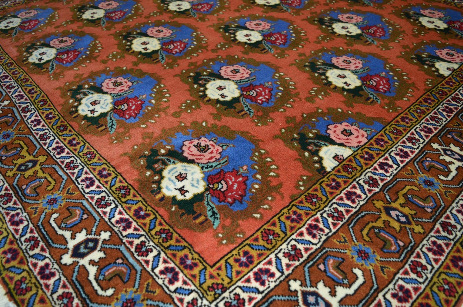 Perserteppich 200 × 195 cm aus Wolle, handgeknüpft