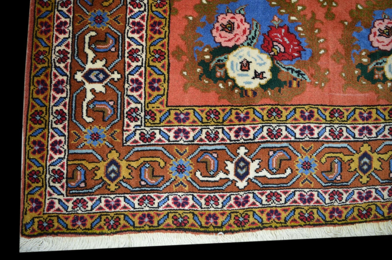 Perserteppich 200 × 195 cm aus Wolle, handgeknüpft