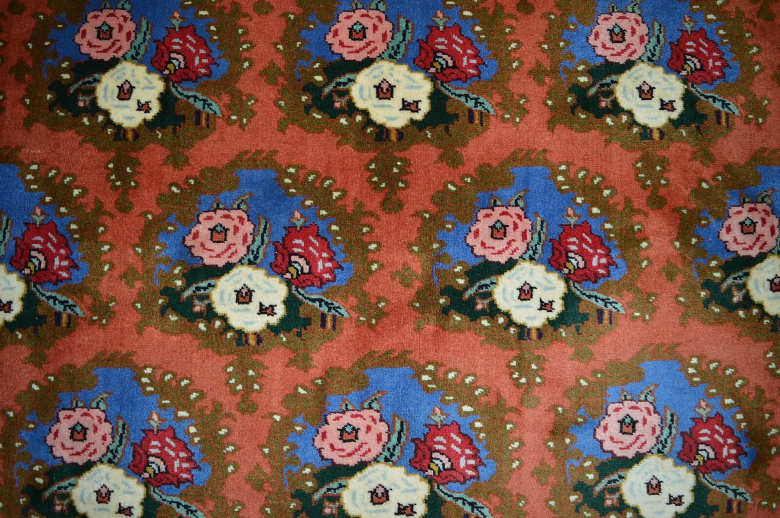 Perserteppich 200 × 195 cm aus Wolle, handgeknüpft
