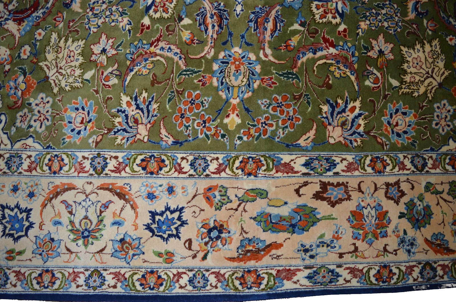 Handgeknüpfter Isfahan Perserteppich, 353 × 239 cm