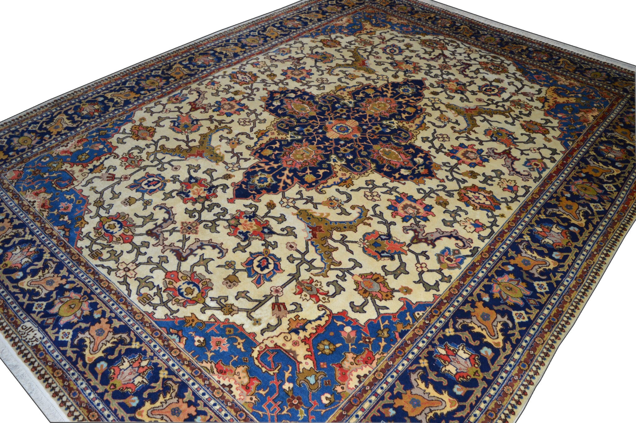 persischer-teppich-tabriz-390-x-294-cm-schurwolle-handgeknupft-signiert-3-scaled Handgeknüpfter Täbriz Perserteppich 390 × 294 cm