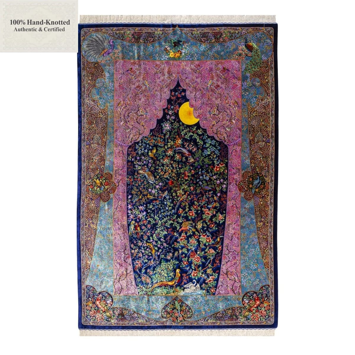 Handgeknüpfter Ghom Perserteppich 300 × 200 cm