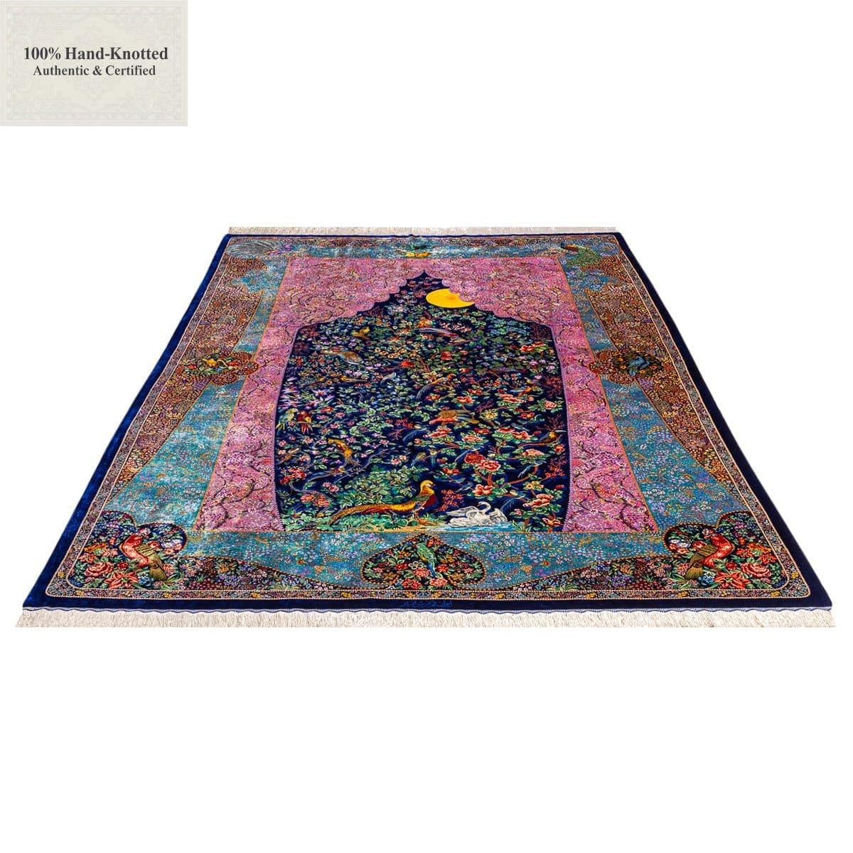 Handgeknüpfter Ghom Perserteppich 300 × 200 cm