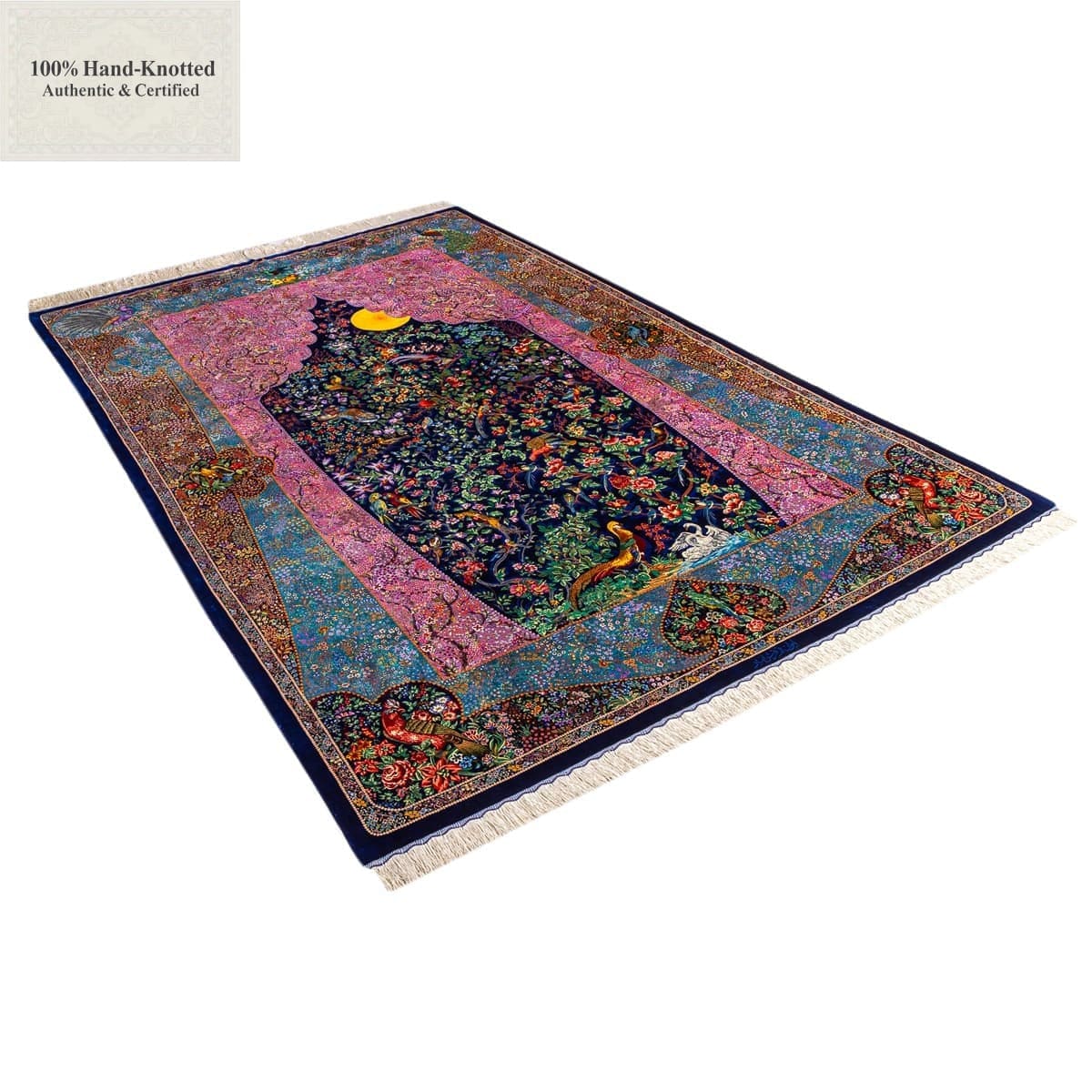 Handgeknüpfter Ghom Perserteppich 300 × 200 cm