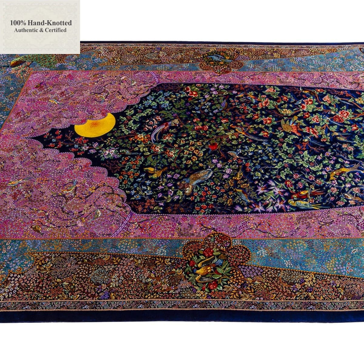 Handgeknüpfter Ghom Perserteppich 300 × 200 cm