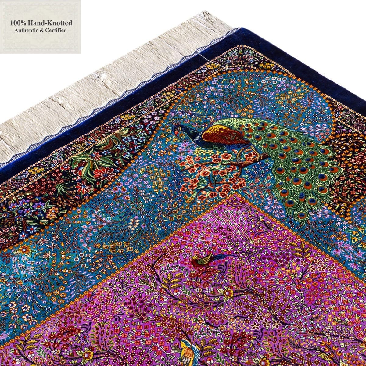 Handgeknüpfter Ghom Perserteppich 300 × 200 cm