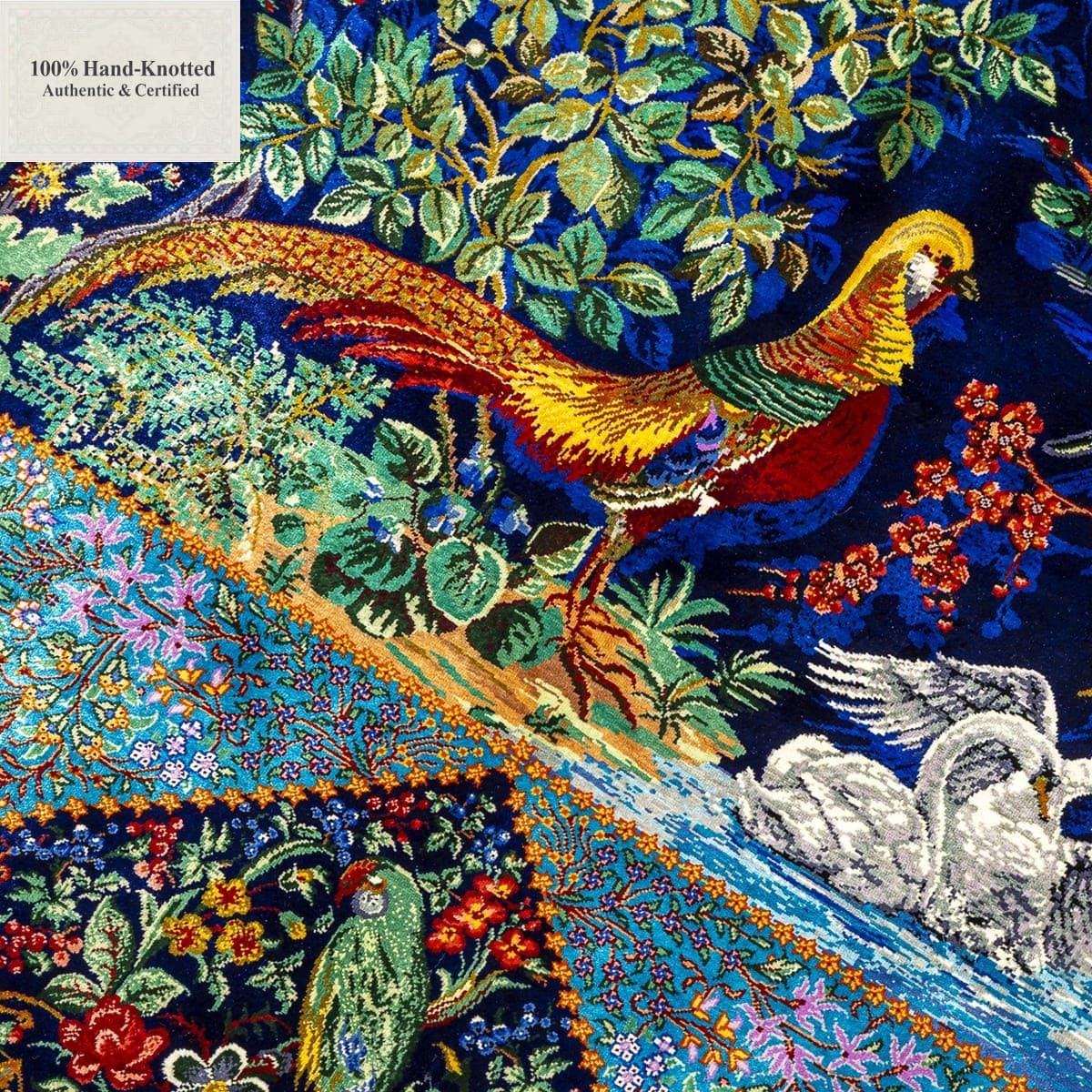 Handgeknüpfter Ghom Perserteppich 300 × 200 cm