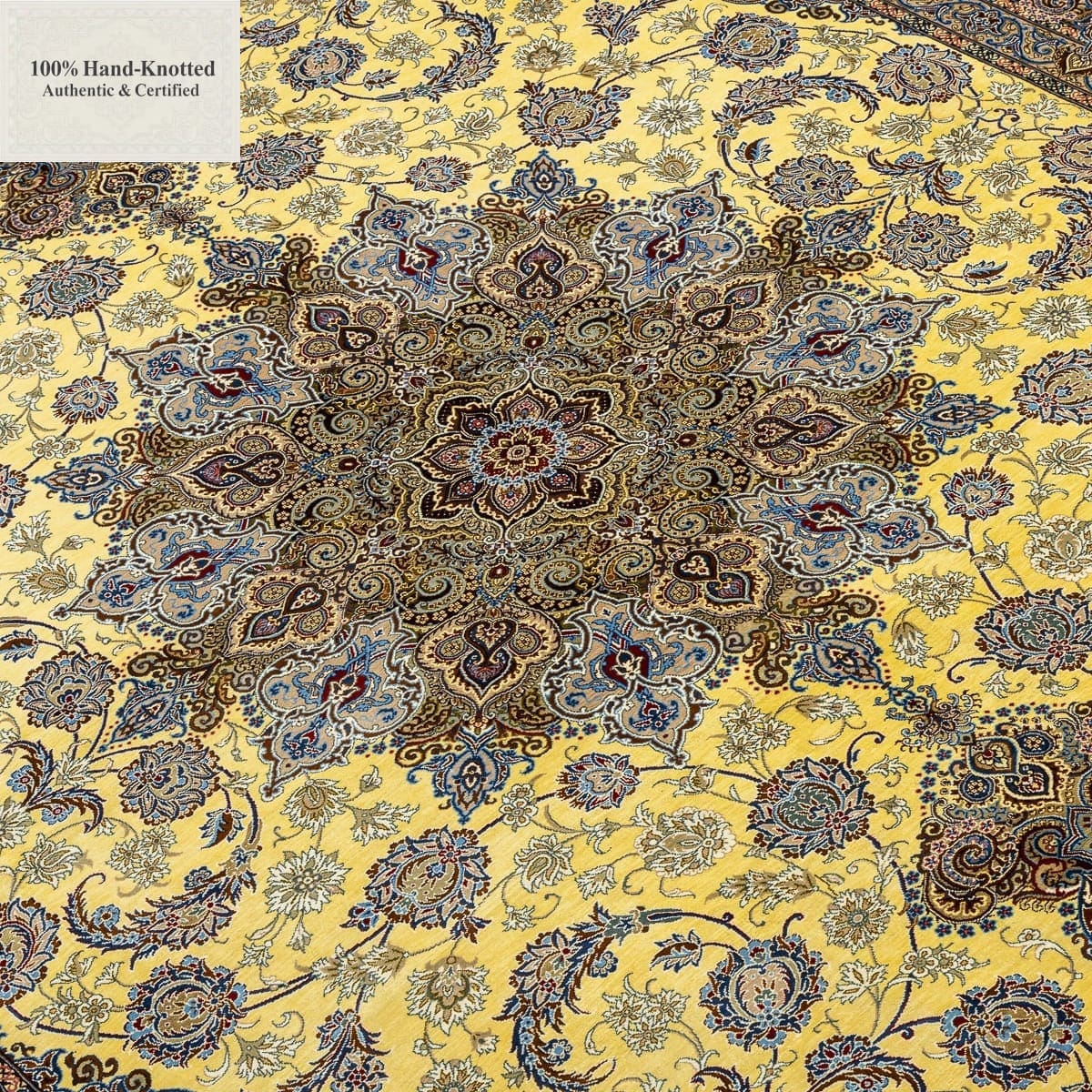Handgeknüpfter Ghom Perserteppich 200 × 300 cm