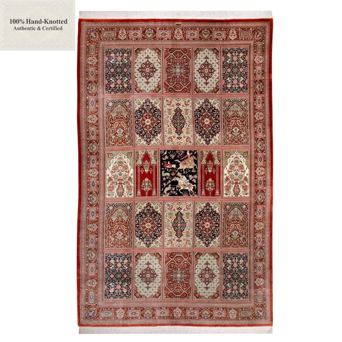 Ghom Perserteppich aus Iran, 310 × 202 cm