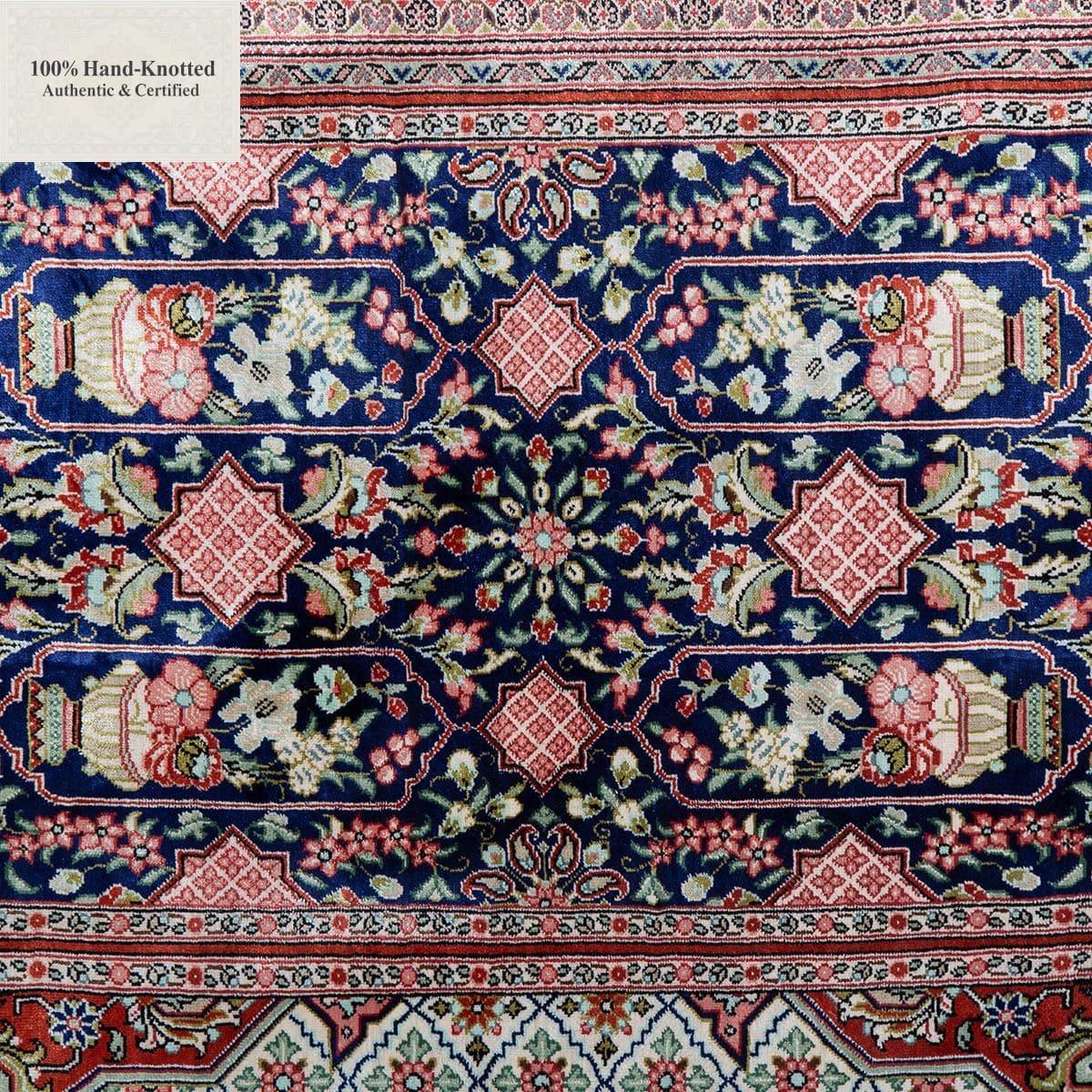 Ghom Perserteppich aus Iran, 310 × 202 cm