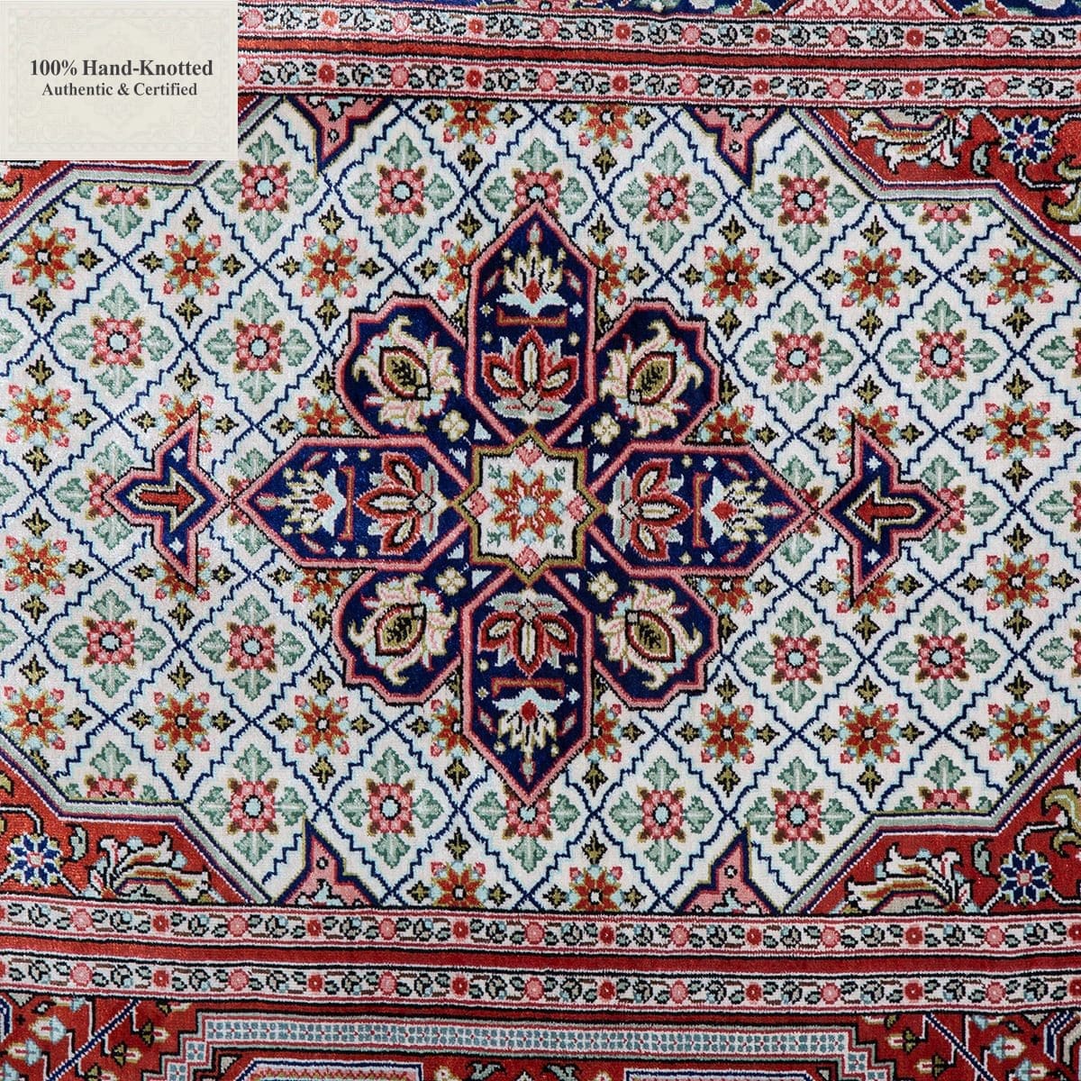 Ghom Perserteppich aus Iran, 310 × 202 cm