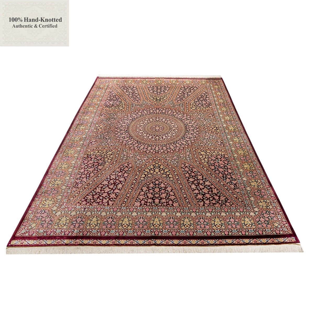 Ghom Perserteppich aus Iran, 292 × 200 cm