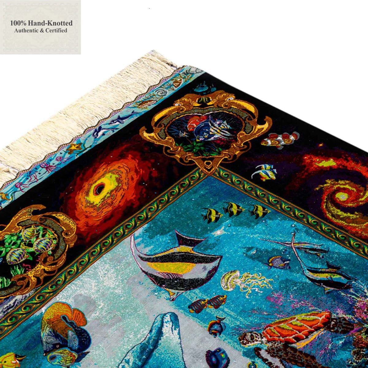 Handgeknüpfter Ghom Perserteppich 200 × 135 cm
