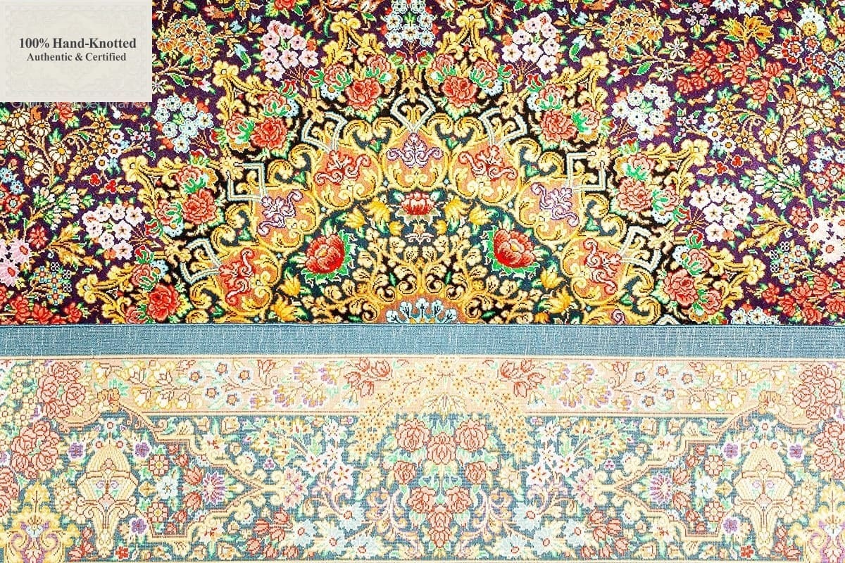 Handgeknüpfter Ghom Perserteppich 200 × 130 cm