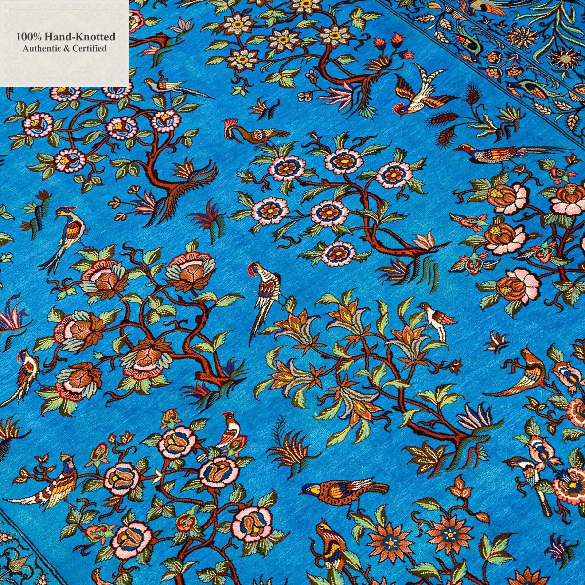 Handgeknüpfter Ghom Perserteppich 208 × 140 cm