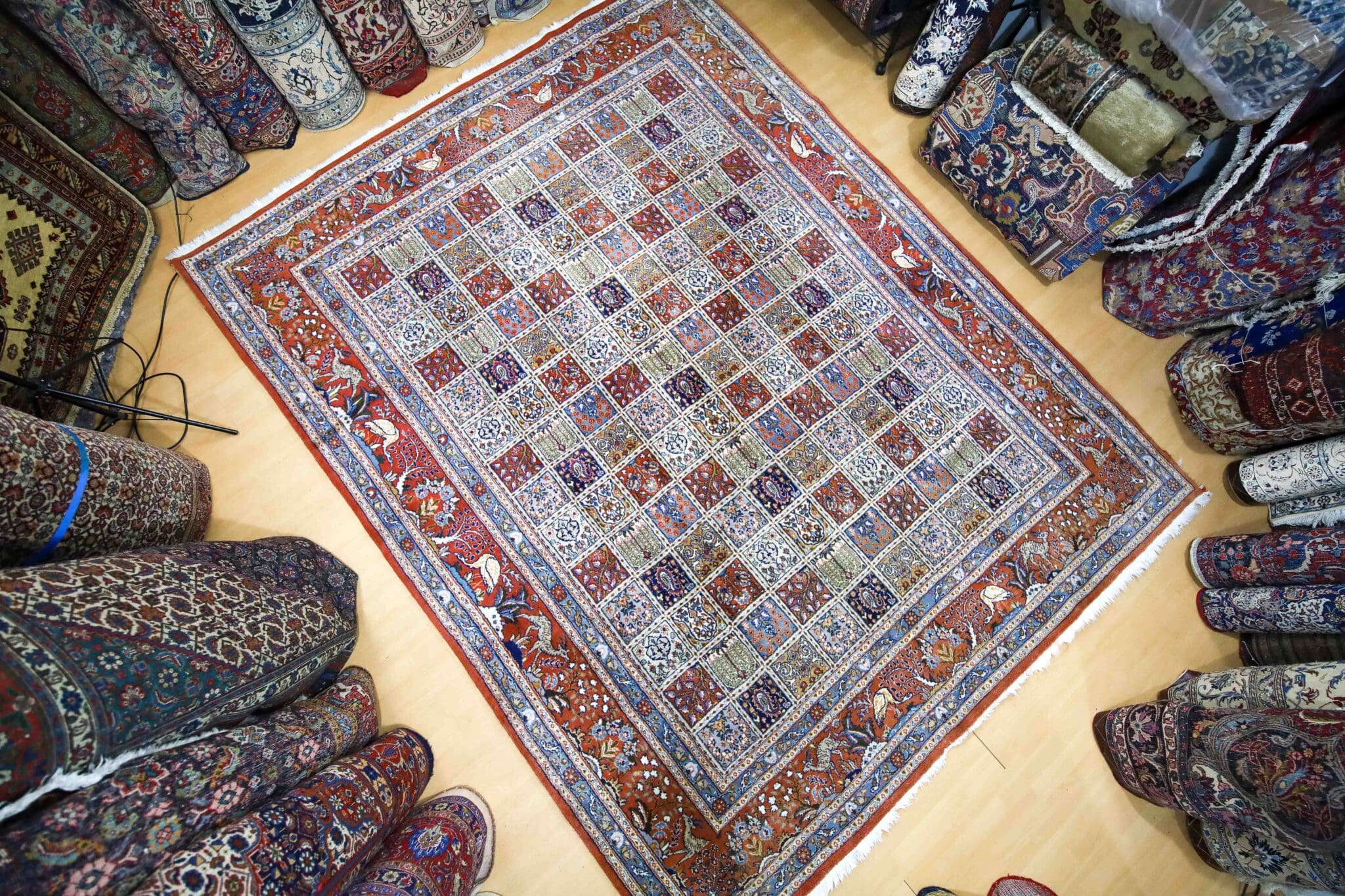 Moud Perserteppich aus Iran, 312 × 245 cm