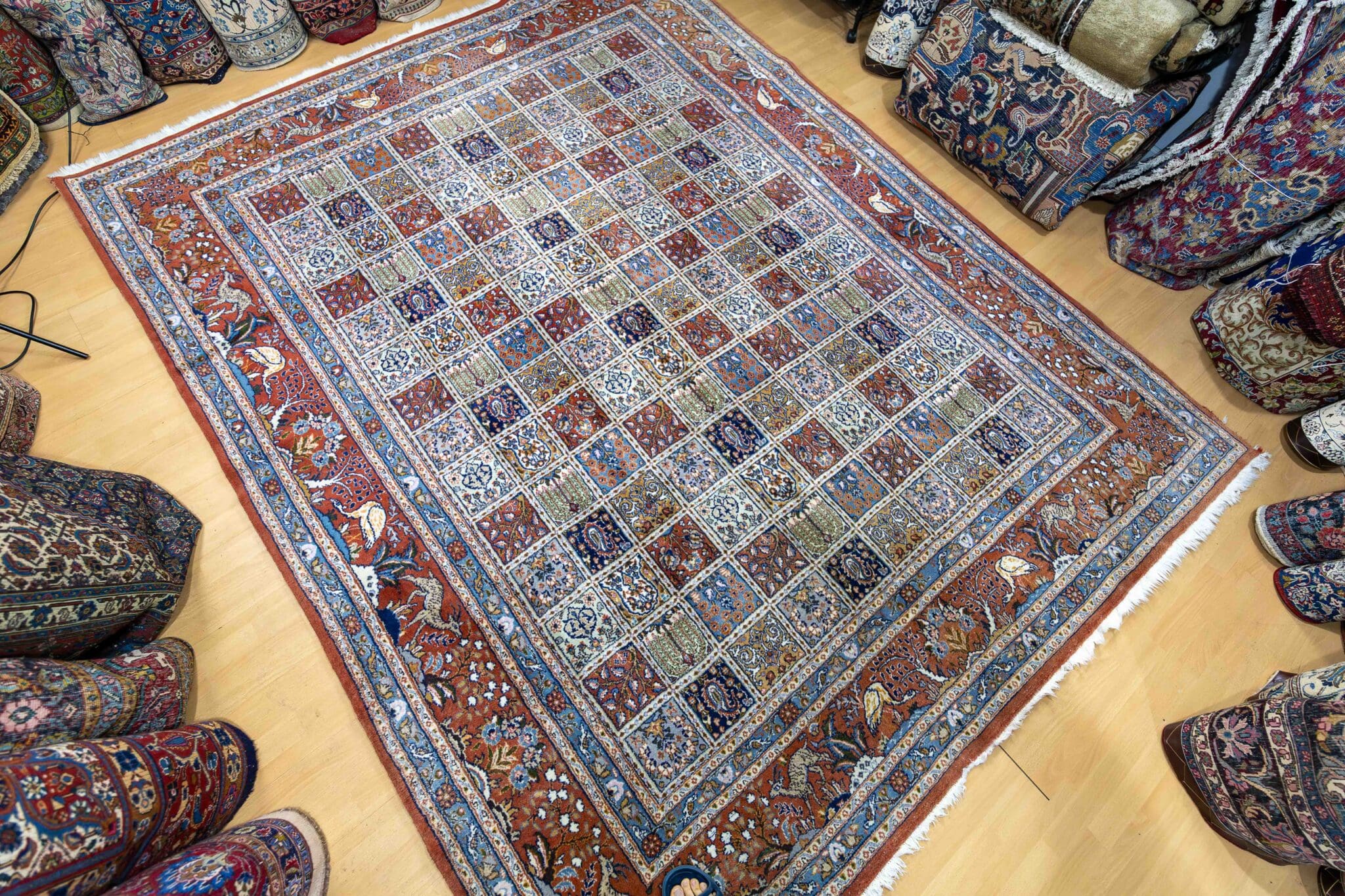 Moud Perserteppich aus Iran, 312 × 245 cm