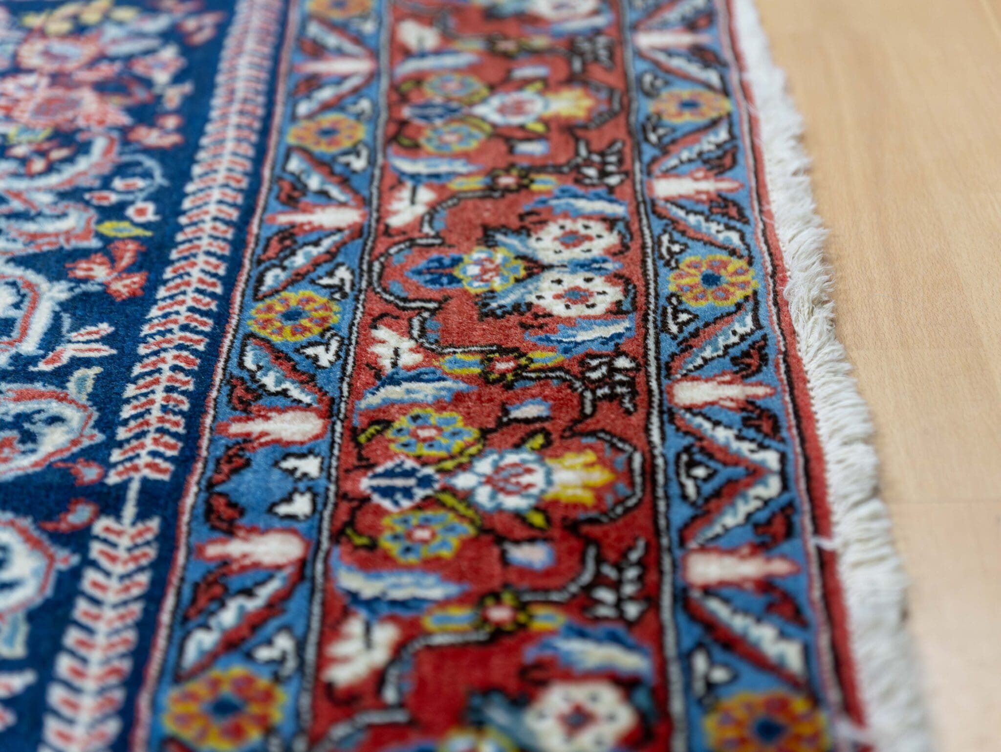 Handgeknüpfter Kerman Perserteppich, 215 × 145 cm, Wolle