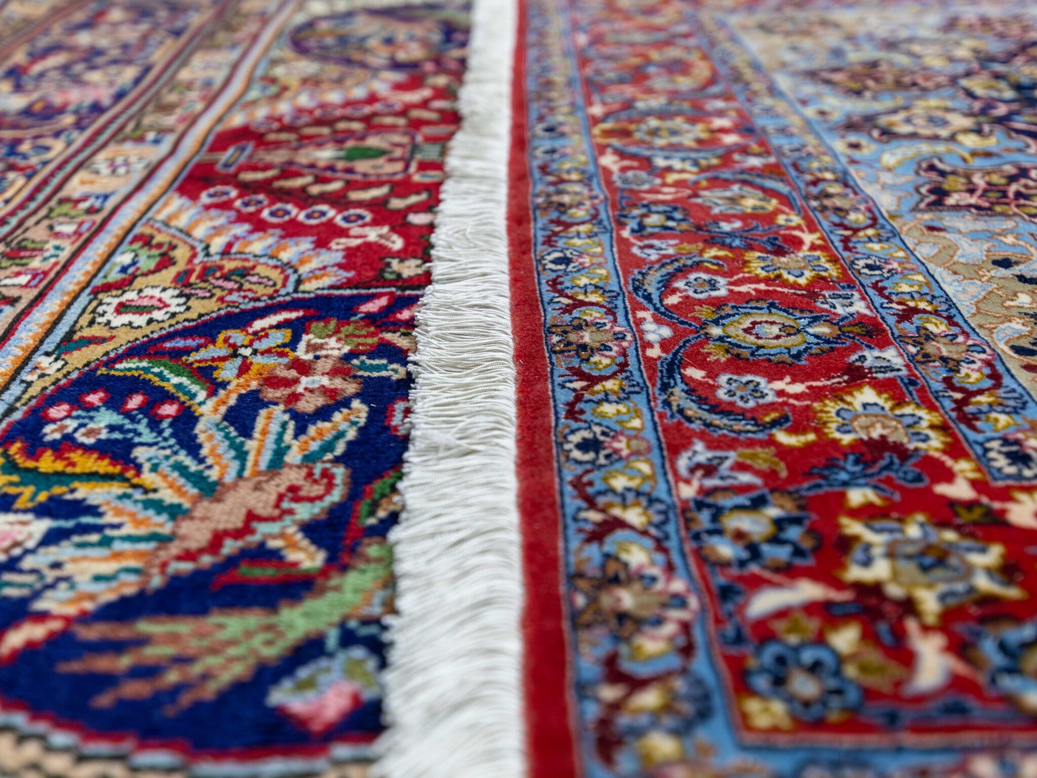 Isfahan Perserteppich aus Iran, 165 × 110 cm