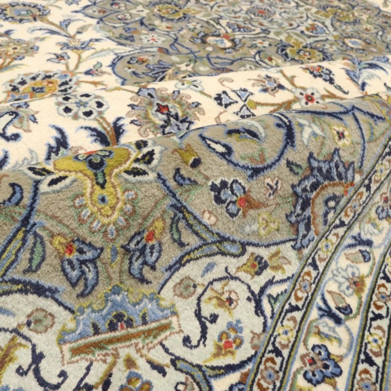 Handgeknüpfter Kashan Perserteppich, 426 × 307 cm, Wolle