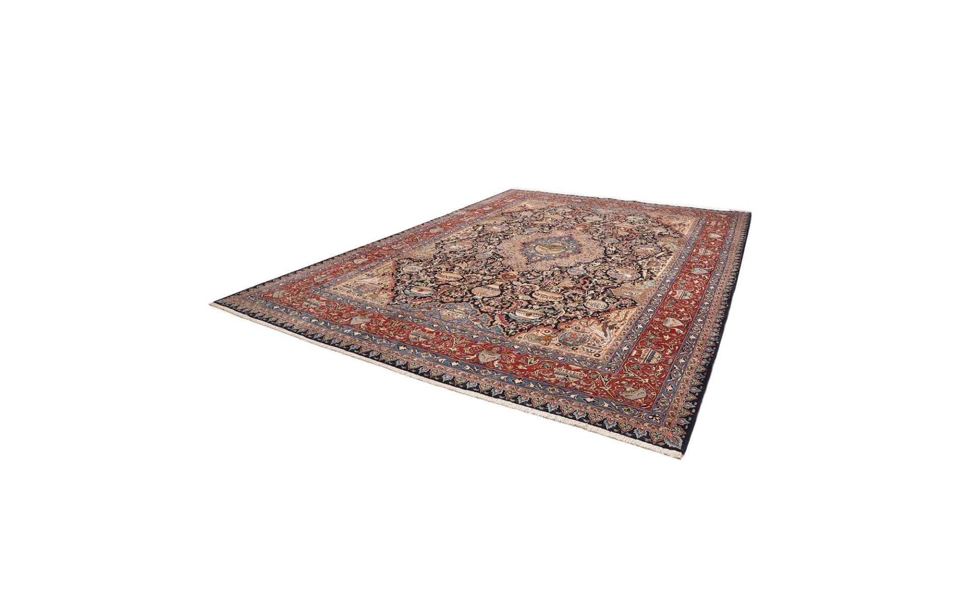 Handgeknüpfter Kashan Perserteppich, 306 × 406 cm, Wolle