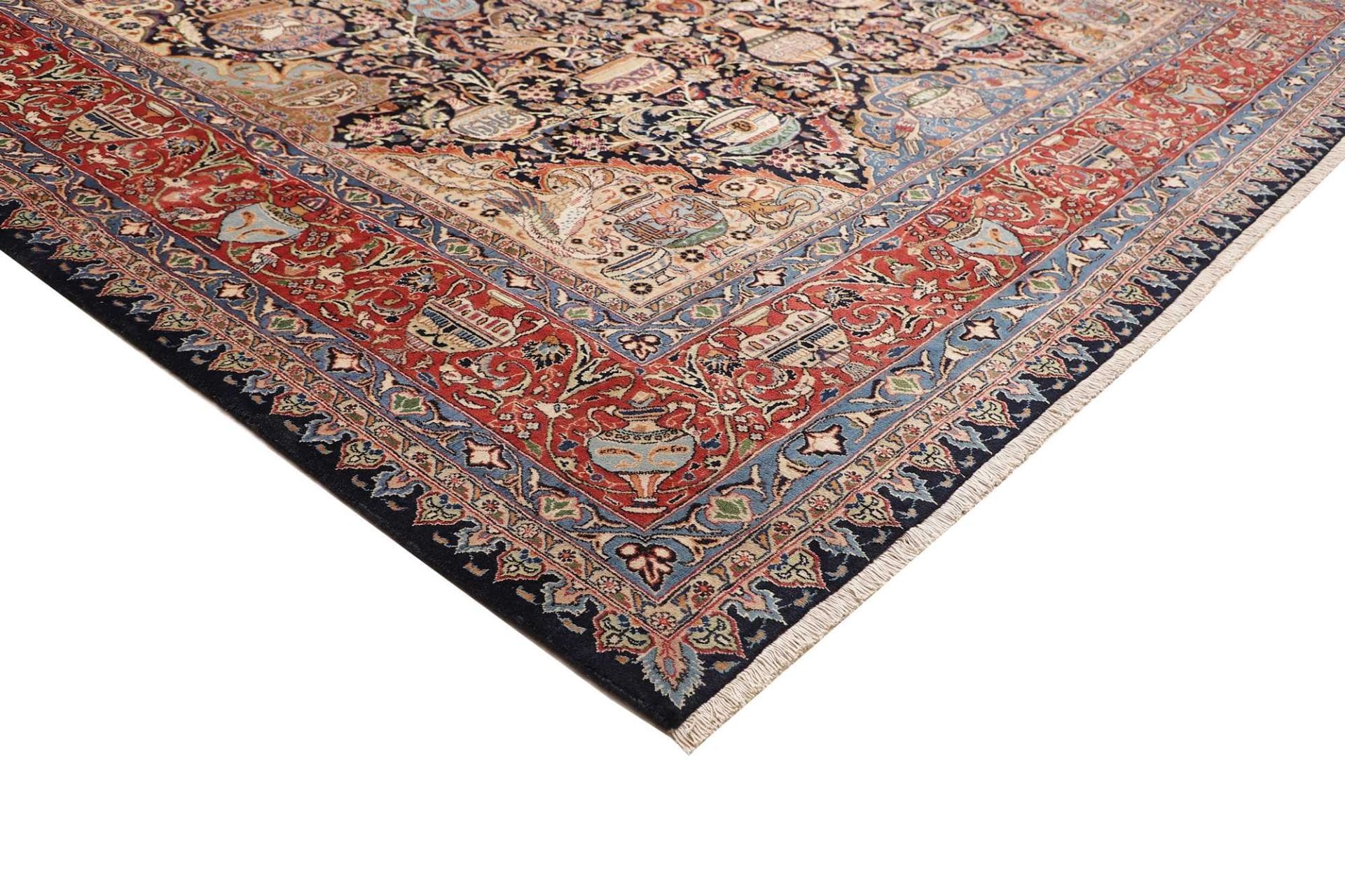Handgeknüpfter Kashan Perserteppich, 306 × 406 cm, Wolle