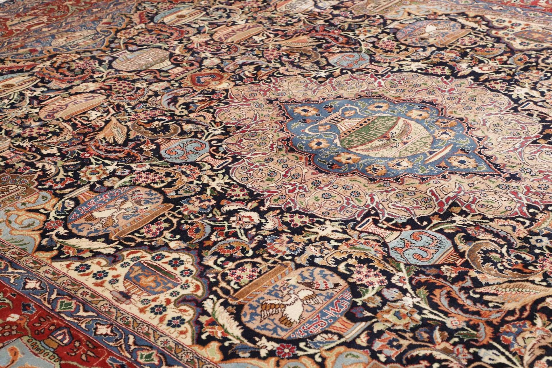 Handgeknüpfter Kashan Perserteppich, 306 × 406 cm, Wolle