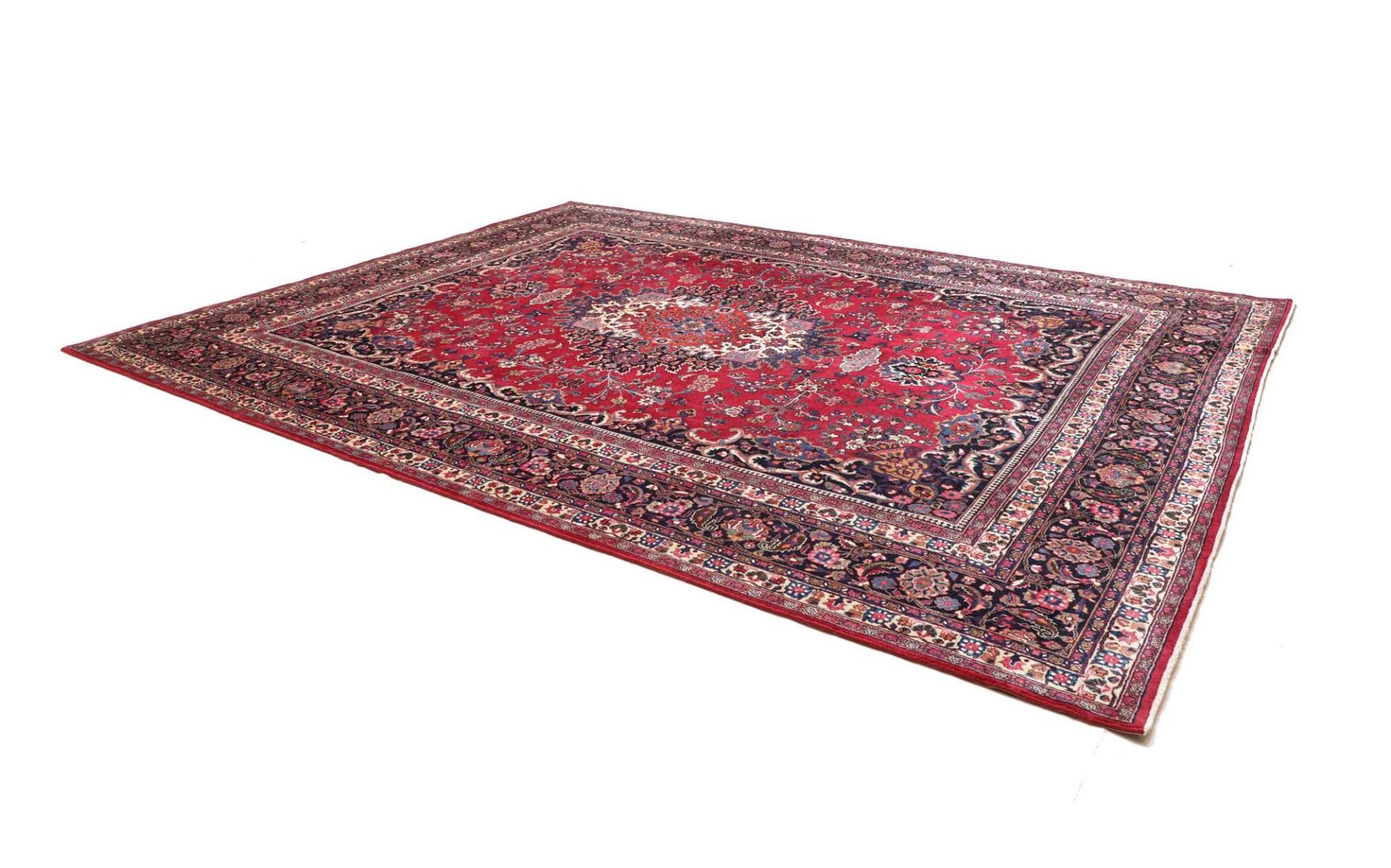 Handgeknüpfter Mashhad Perserteppich 319 × 407 cm
