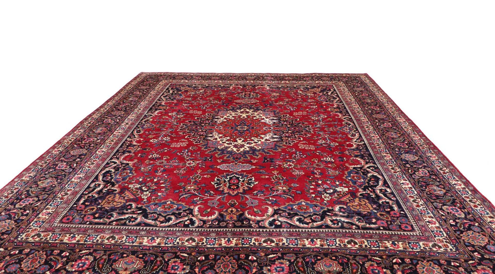 Handgeknüpfter Mashhad Perserteppich 319 × 407 cm