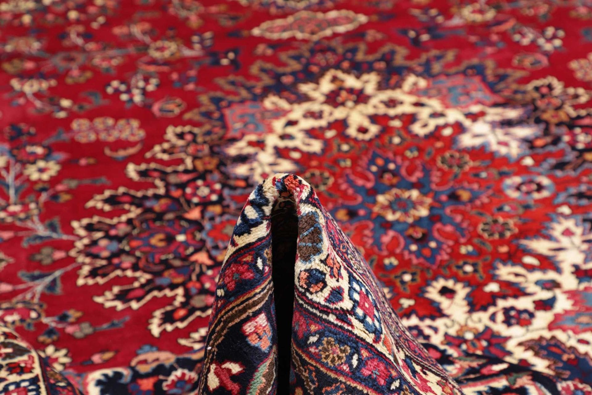Handgeknüpfter Mashhad Perserteppich 319 × 407 cm